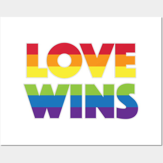 Love Wins PRIDE Wall Art by Akbaly